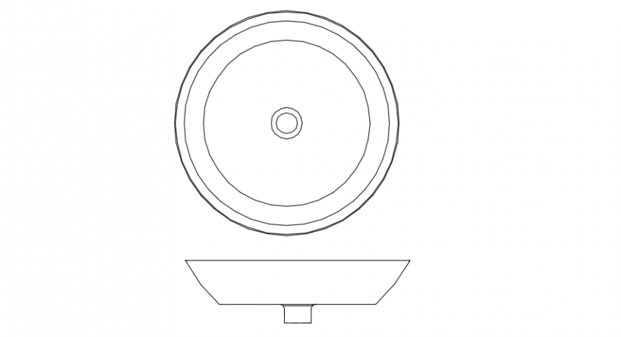 Contemporary round basin design