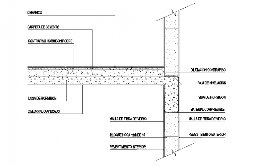Continue column to slab section layout file