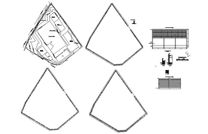 Contour mapping and area details in autocad