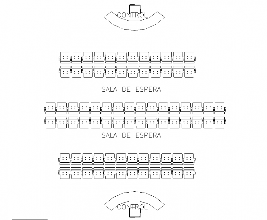 Control waiting room plan layout file