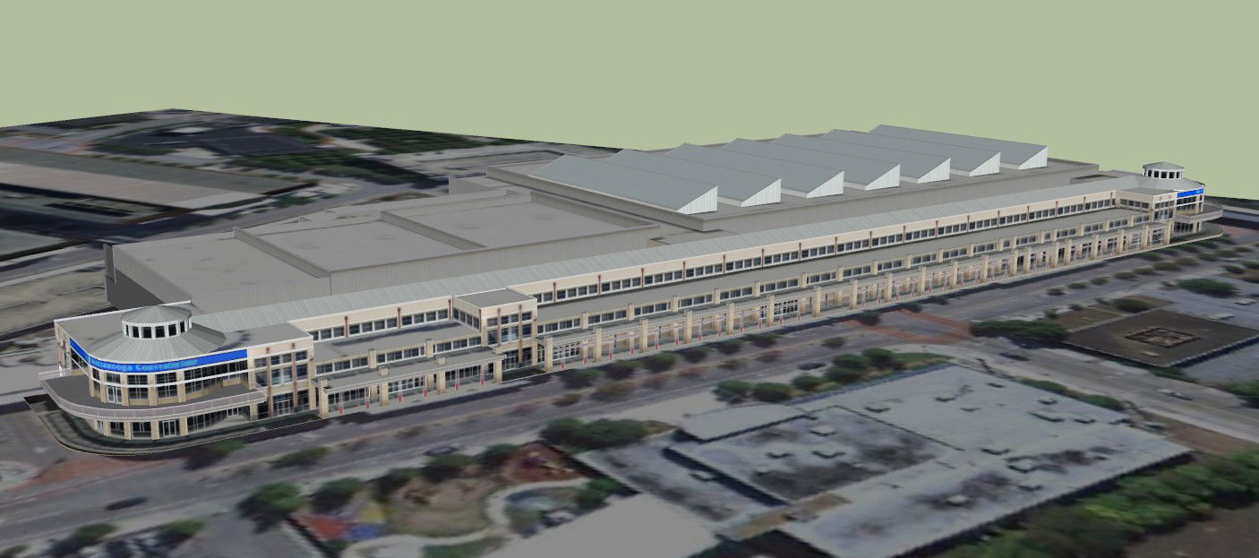 Convention Space with Architectural Plan Drawing AutoCAD File