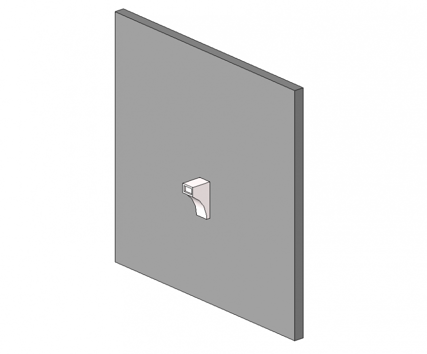 Cornice bracket detail 3d model elevation layout 3d max file