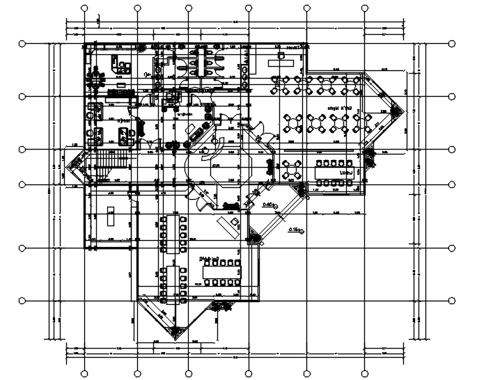corporate office layout in dwg file