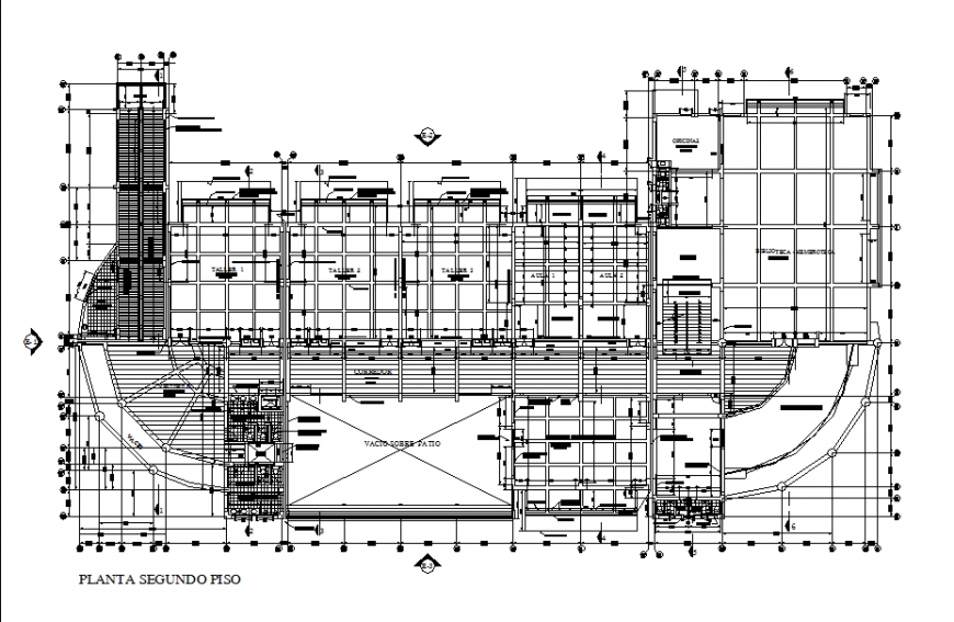 Corporate Building architecture drawing in dwg file.