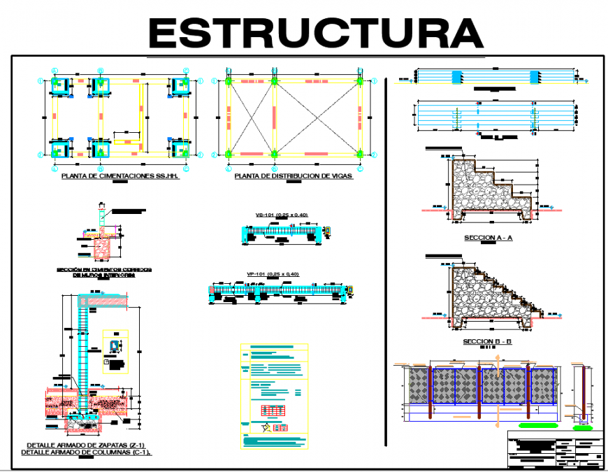 Corporate building structure plan with detail in dwg file.