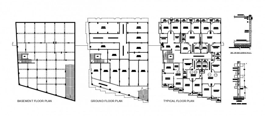 corporate office typical floor layout plan cad file