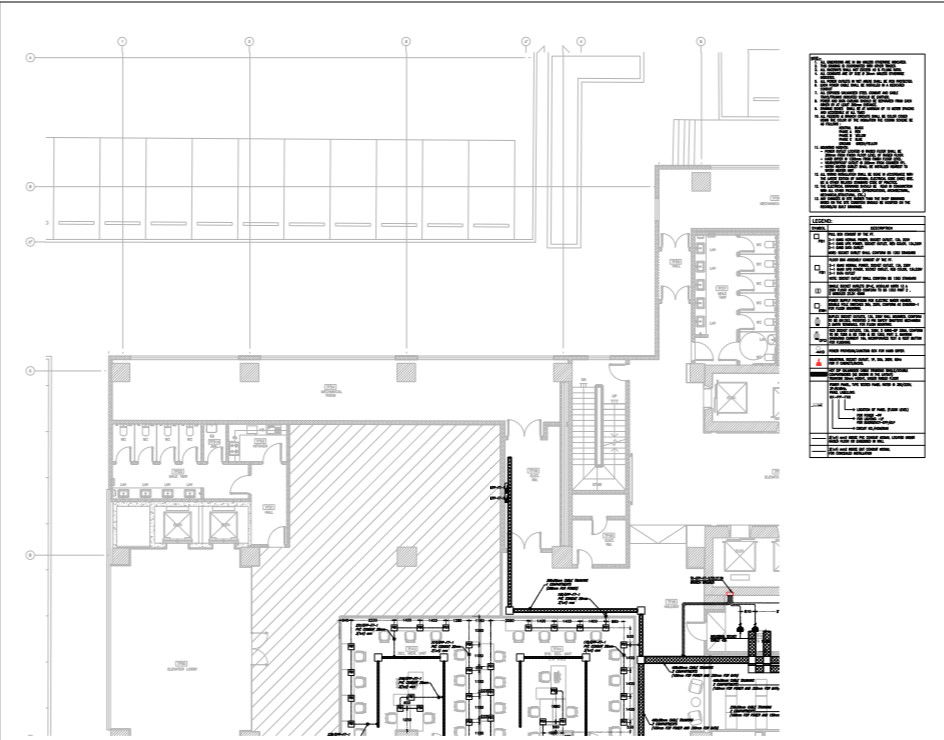 corporatel building , Power layout of with all description.