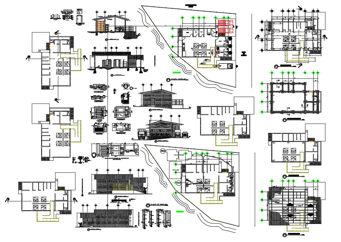 corporation House Blueprint With AutoCAD File