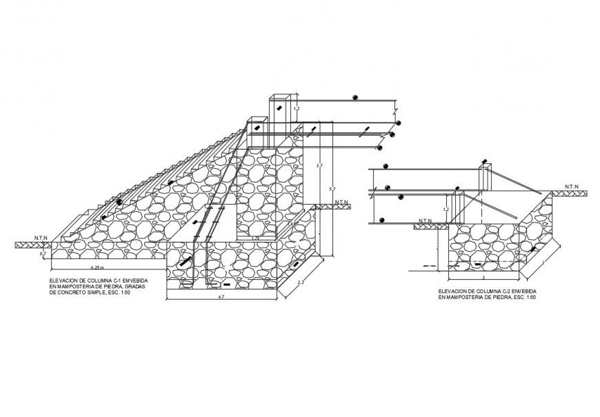 Corrozo bridge construction cad drawing details dwg file
