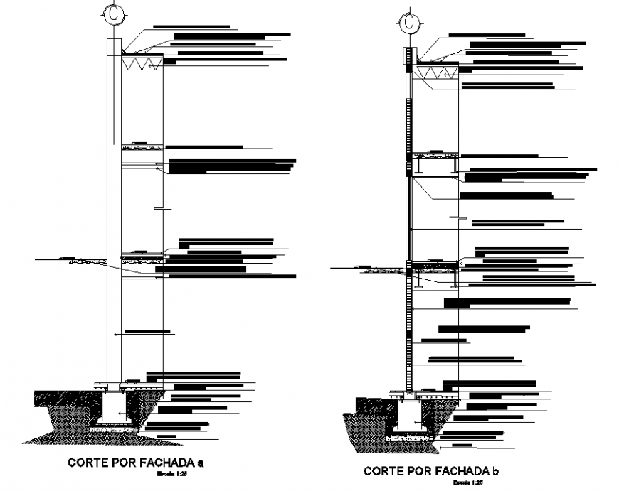 Cortes crane plan detail dwg file.