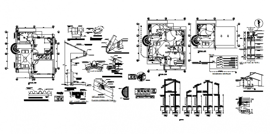 Cottage electrical plan layout file