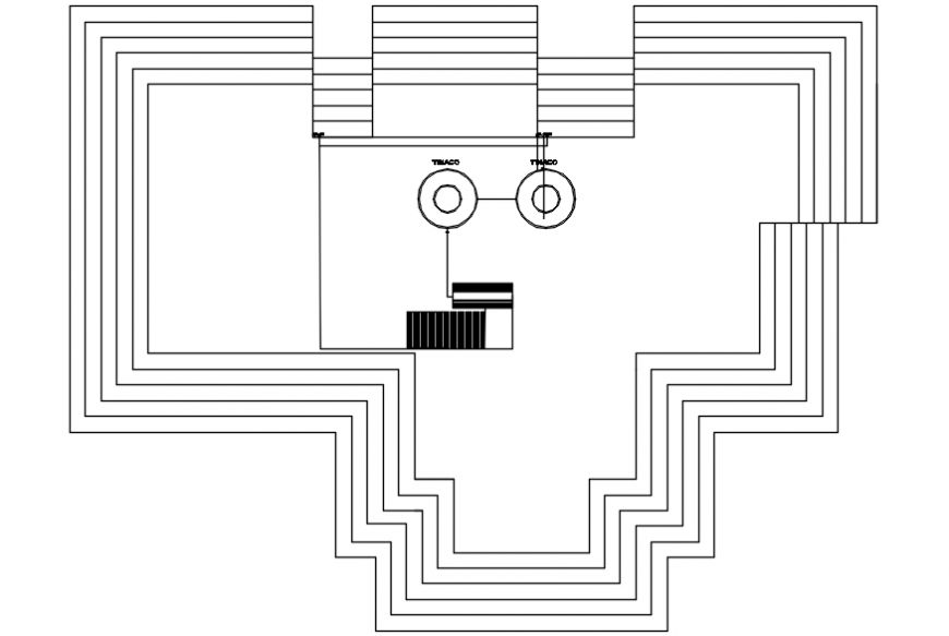 Cottage house ground floor framing plan structure drawing details dwg file