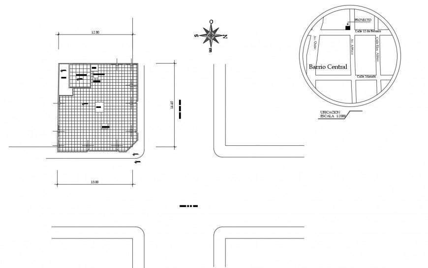 Cover plan and site plan details of residential house dwg file