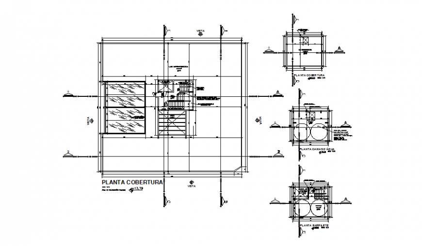 Coverage plant details of multi-specialty hospital dwg file