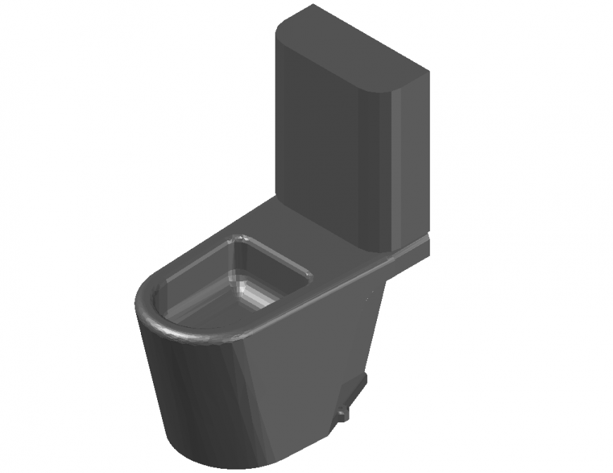 Creative 3d toilet sheet top view cad blocks design details dwg file