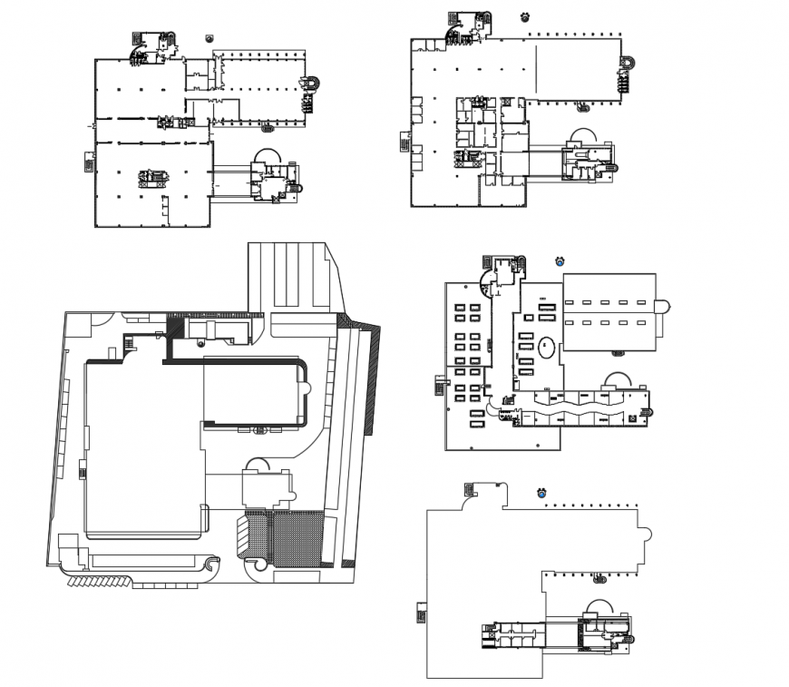 Creative art hotel floor plan and auto-cad drawing details dwg file