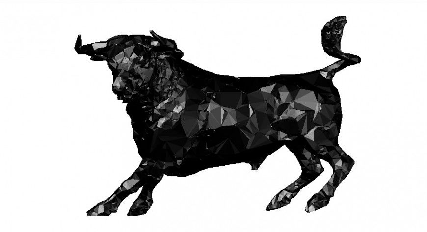 Creative bulldog 3d elevation block cad drawing details dwg file