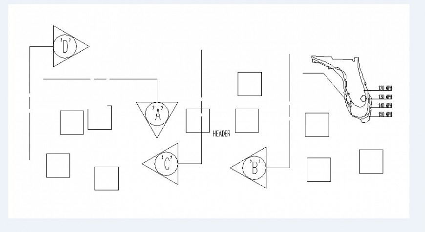 Creative direction 2d blocks cad drawing details dwg file