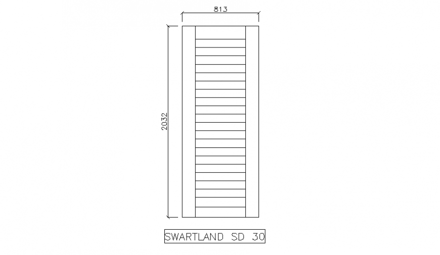 Creative door front elevation cad block details dwg file