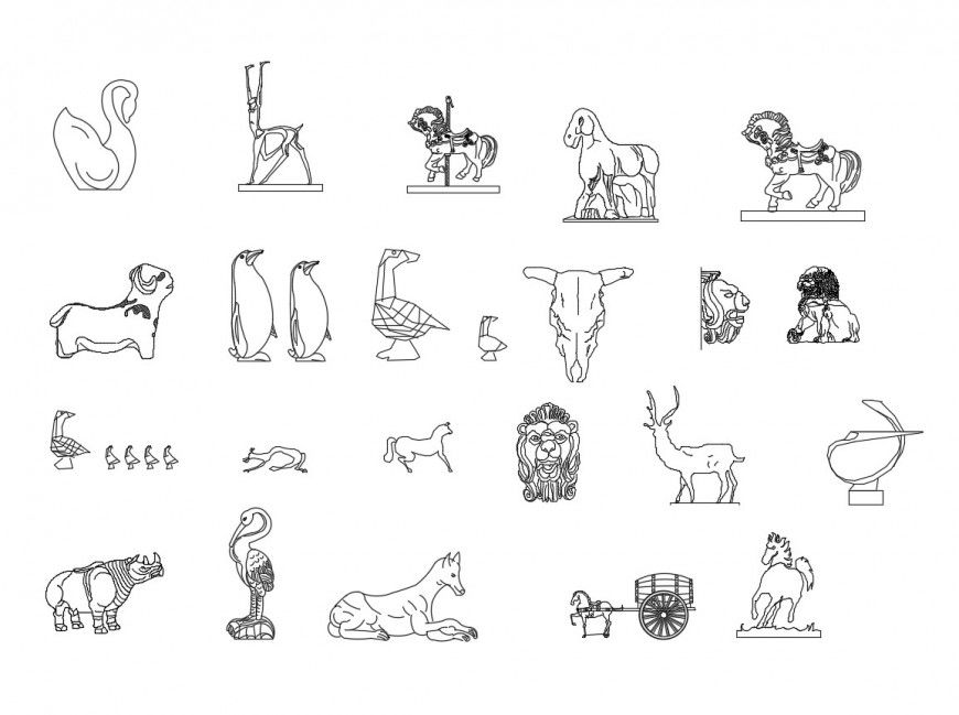 Creative multiple cute toy elevation blocks details dwg file