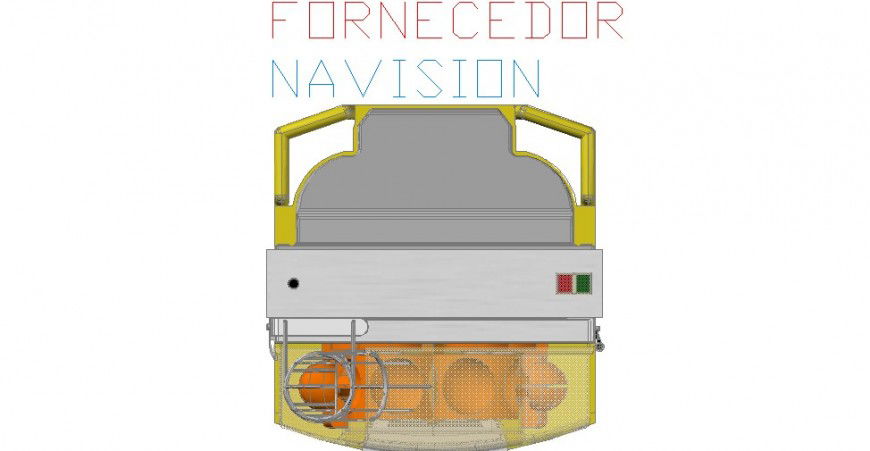 Creative navision machine 3d model cad drawing details dwg file