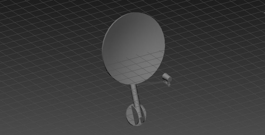 Creative satellite 3d model cad drawing details max file