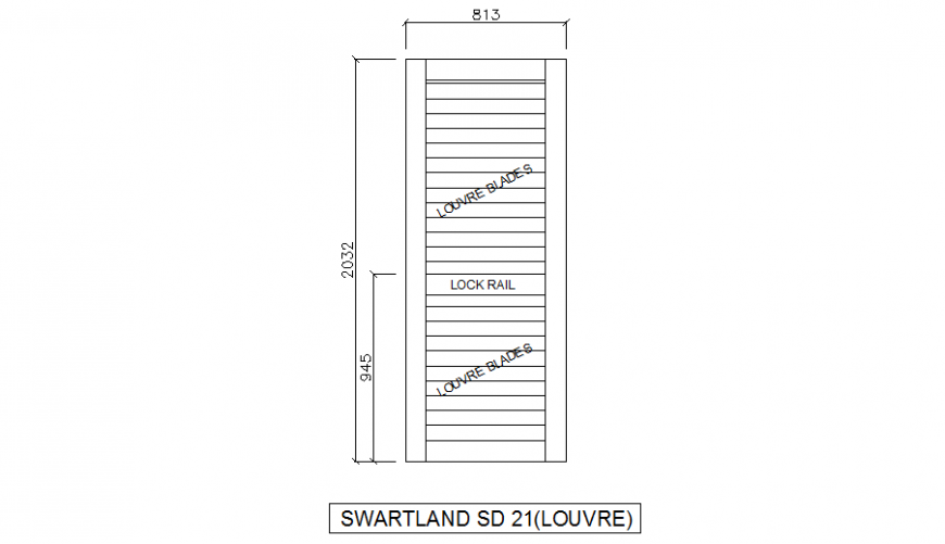 Creative single door elevation cad blocks details dwg file