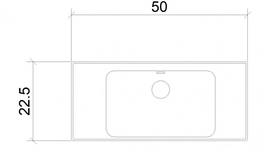 Creative sink elevation block cad drawing details dwg file