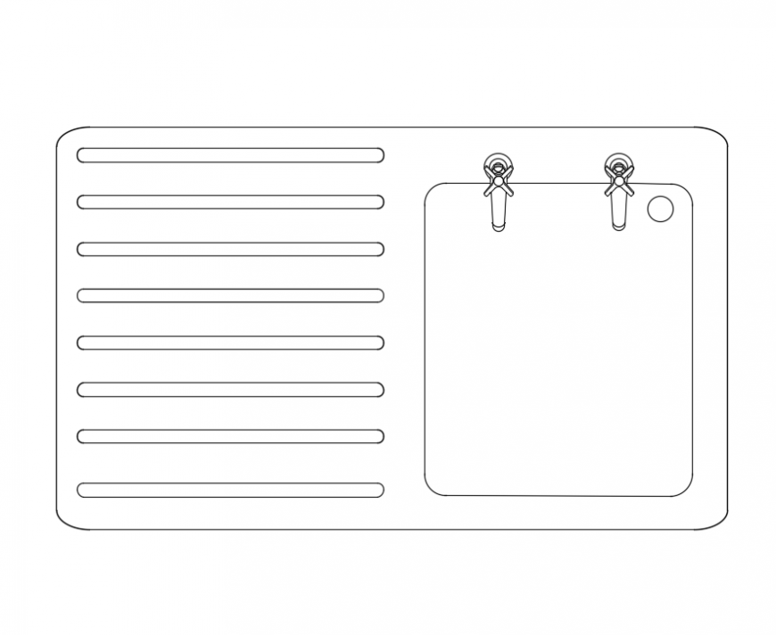 Creative steel kitchen sink cad block design dwg file