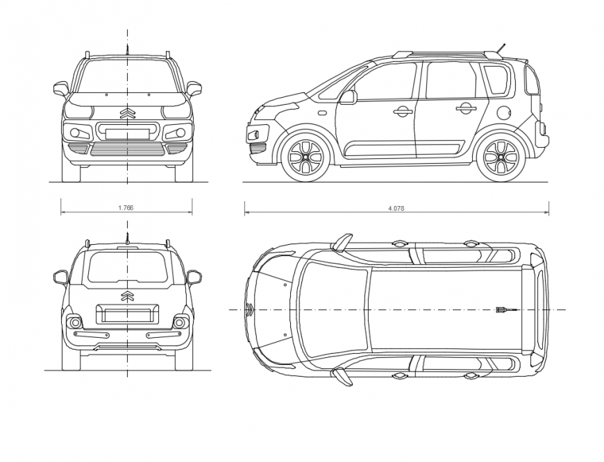 Creative suv family cars elevation cad blocks details dwg file