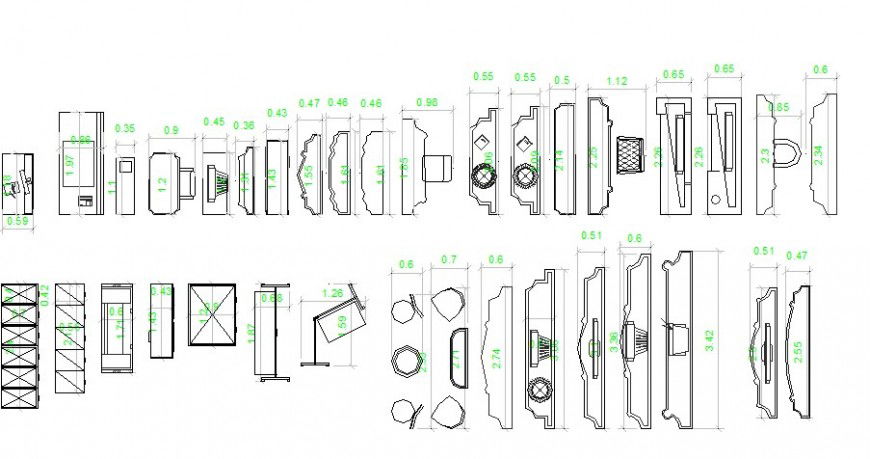 Creative television table blocks cad drawing details dwg file