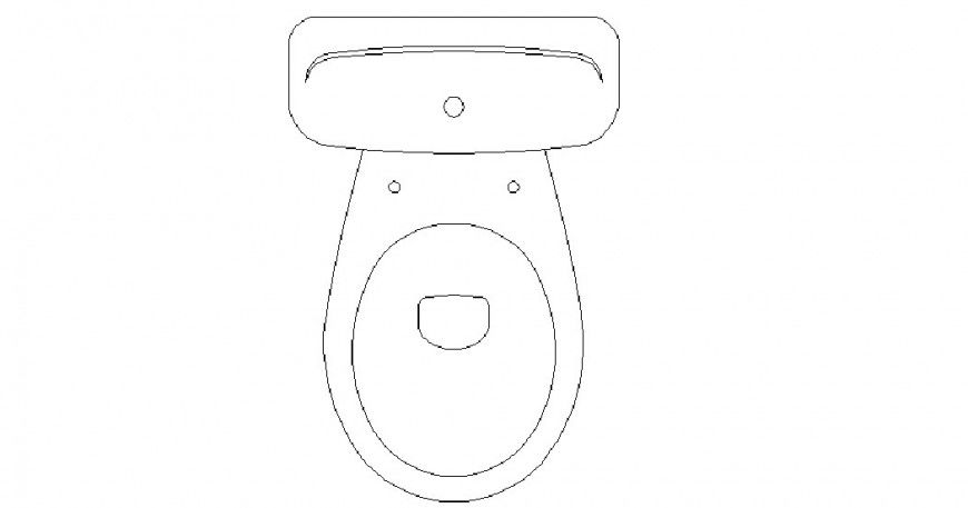 Creative toilet sheet 2d elevation block cad drawing details dwg file