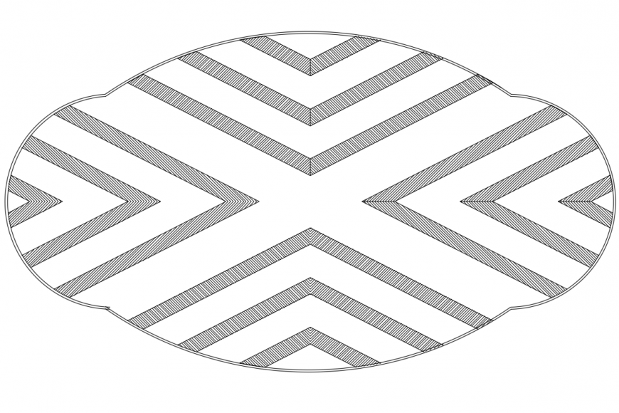 Creative top view of parquet window cad block design dwg file