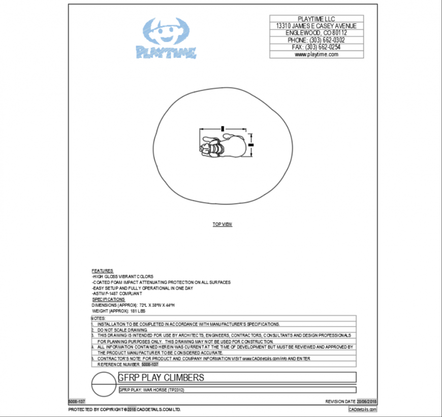 Creative war horse top view cad block design dwg file