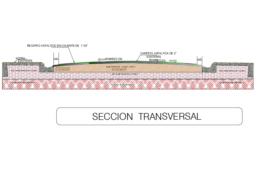 Cross section-constructive details of house walls dwg file