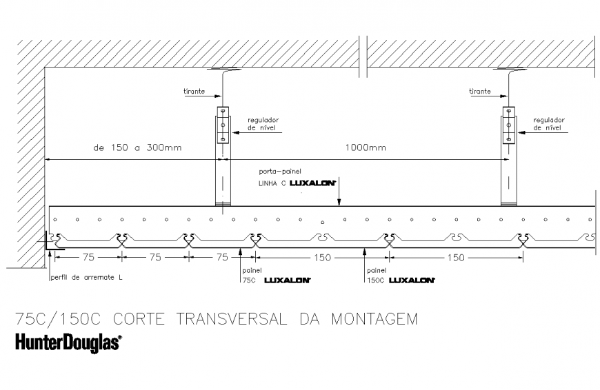 Cross section montage plan autocad file