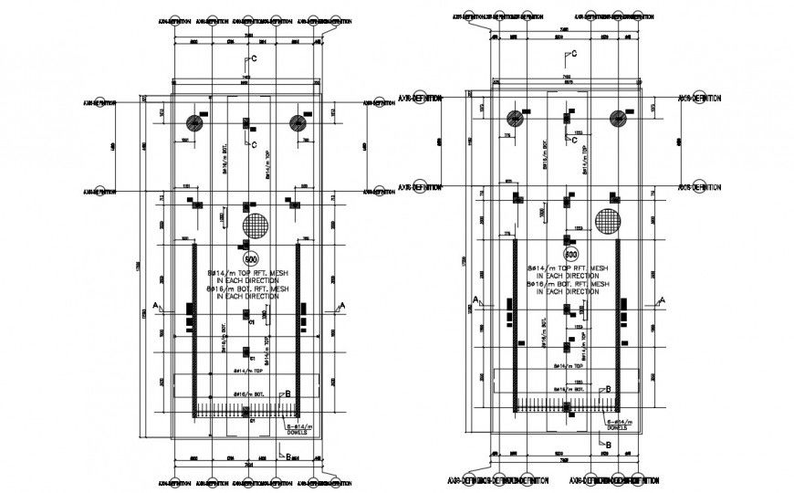 Curtailment drawings 2d view CAD structural blocks dwg file
