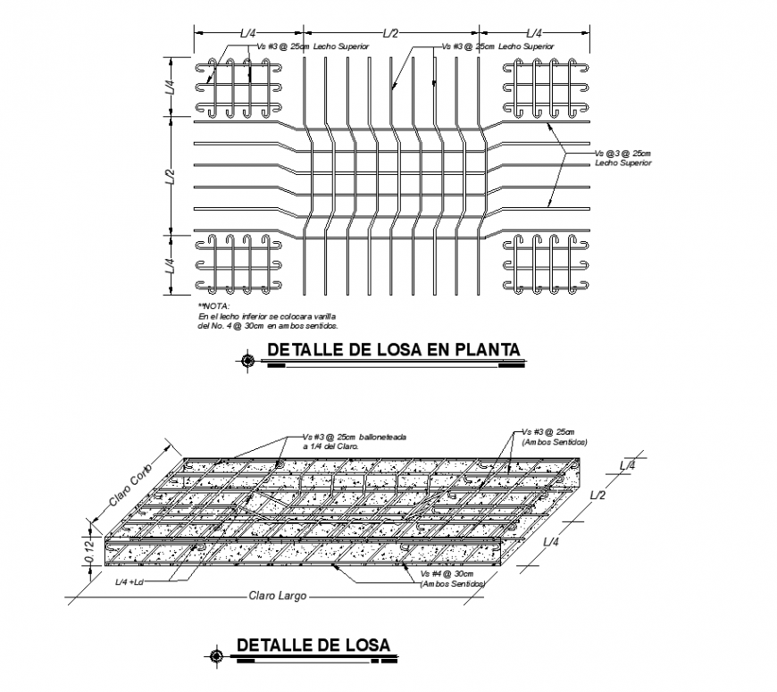 Curtailment steel arrangement detail elevation autocad file