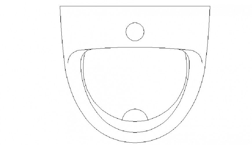 Cute basin elevation block cad drawing details dwg file