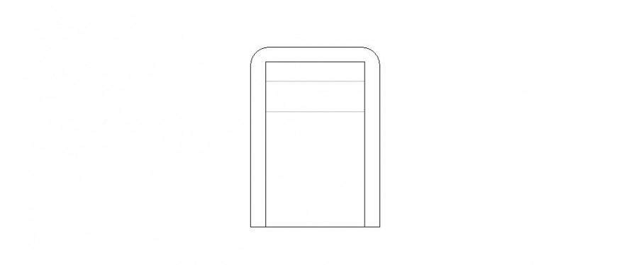 Cute small chair 2d elevation block cad drawing details dwg file