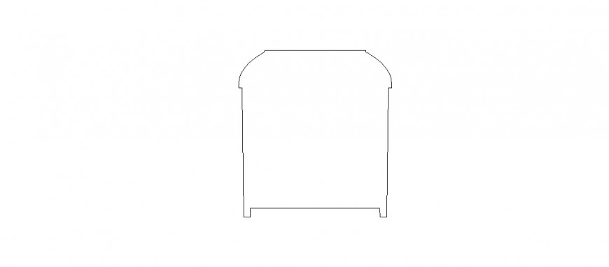 Cute table elevation 2d block cad drawing details dwg file