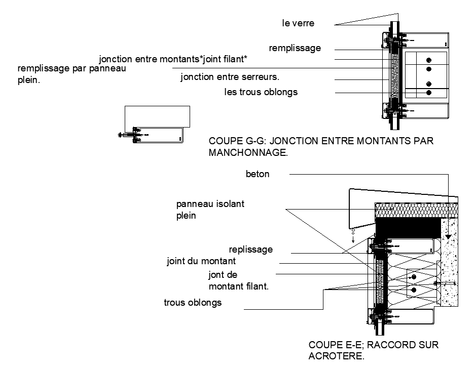 cut junction between uprights by sleeving Section detail.Download now.