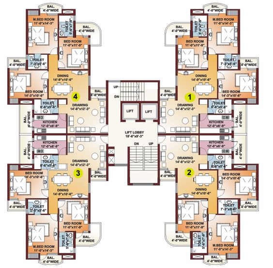 Apartment Lay-out detail