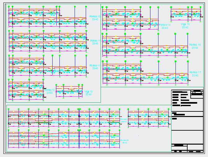 Porticos and beams detailing