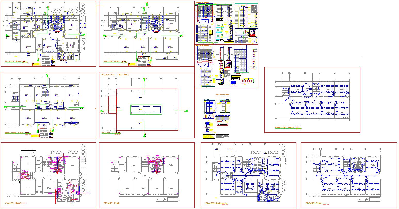 Smart Compact Building Plans DWG with Efficient Floor Layouts