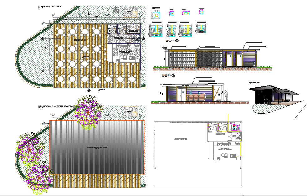 Modern Restaurant detail plan