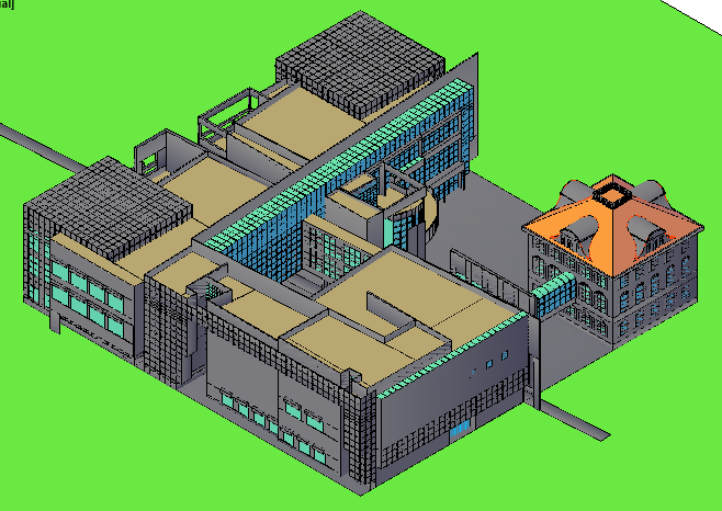 3D drawing of Berlin Museum design drawing