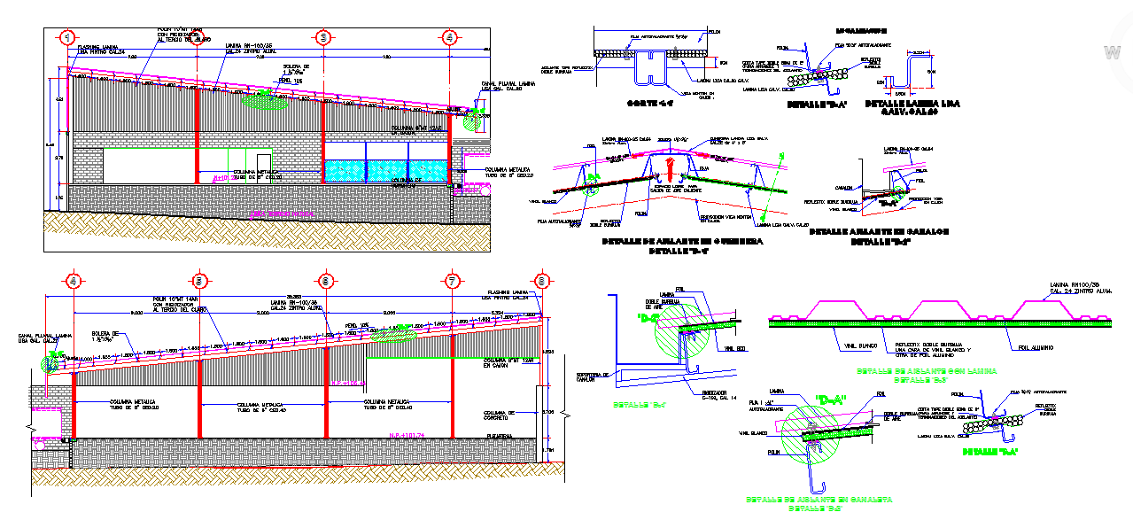 Ceiling Structure Detail DWG File for Architecture and Design Layout