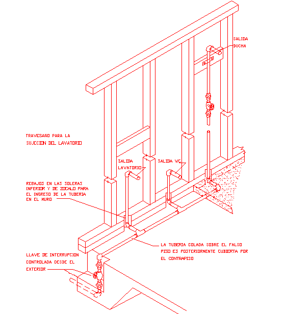 Plumbing Detail CAD Drawing for Residential and Commercial Use