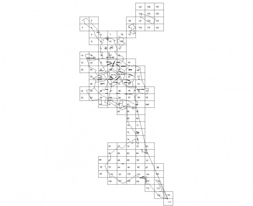 Deatil Isometric business hub plan detail dwg file
